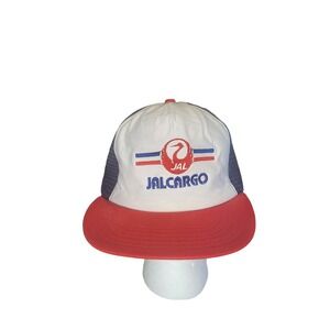 Jalcargo Trucker Snapback Hat Red‎ White And Blue OS Everyday Work Casual Mesh